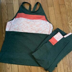 Prana workout set, leggings & racerback top NWOT